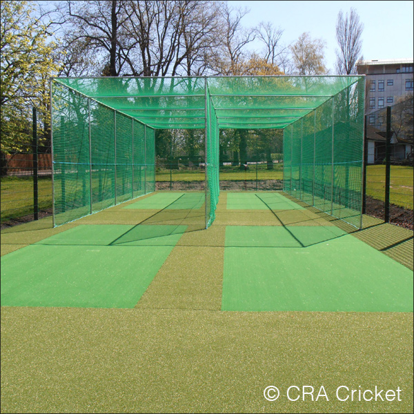 Professional cricket pitch practice area installations