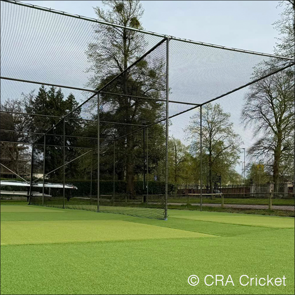 Cricket net cage installation