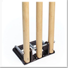 Wooden Spring Backed Cricket Stumps